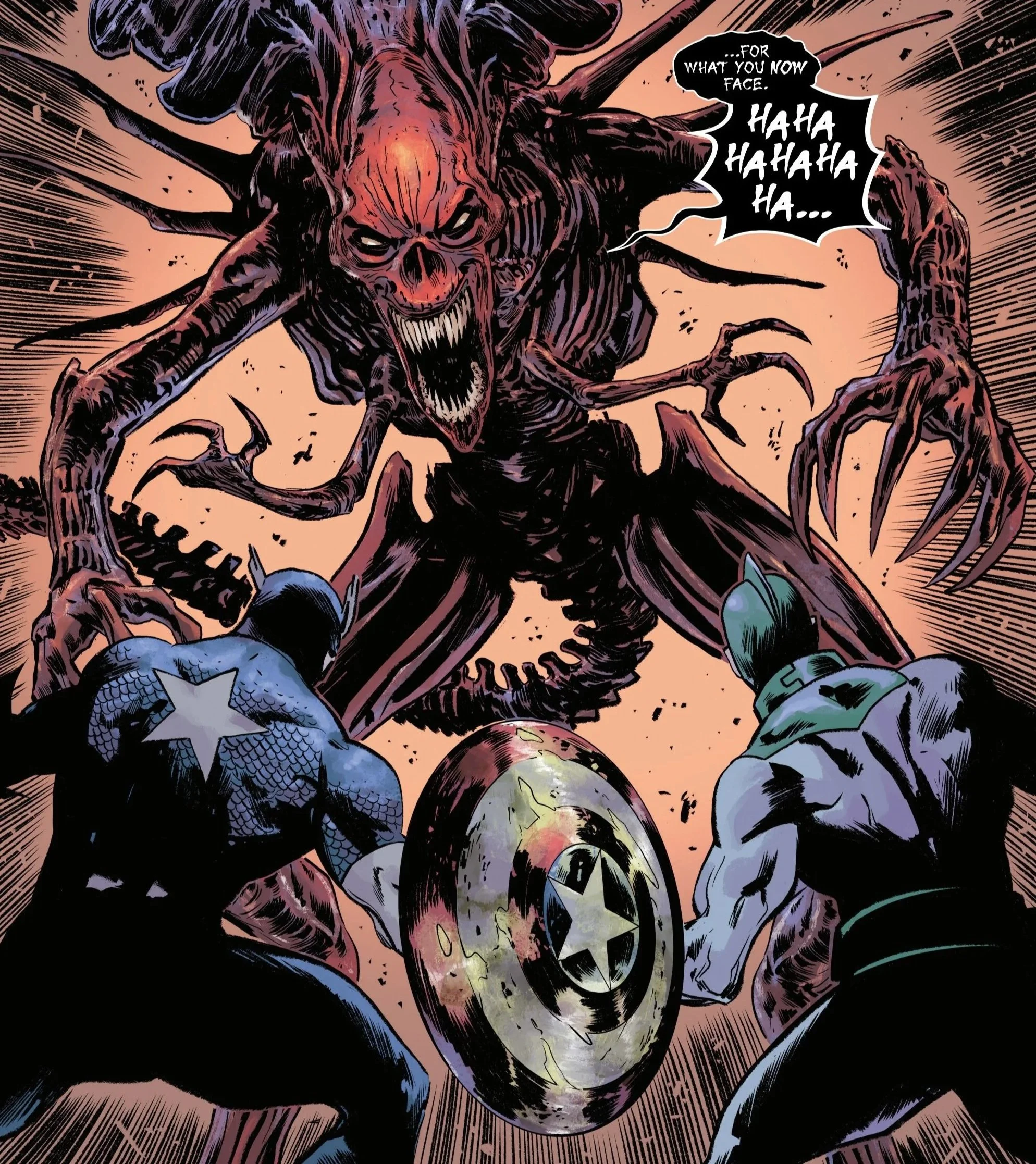 REVIEW: Alien vs Captain America #4 Calls Checkmate on the Red